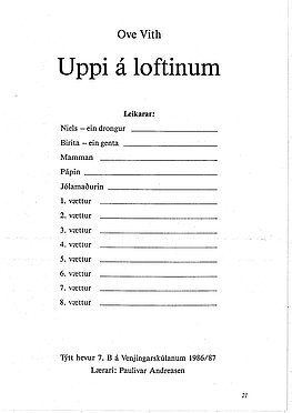 Jólaleikur - Uppi á loftinum