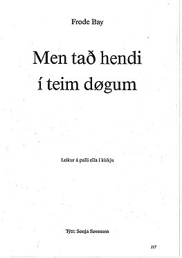 Jólaleikur - Men tað hendi í teimum døgum