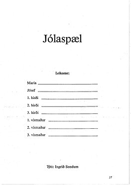Jólaleikur - Jólaspæl 1
