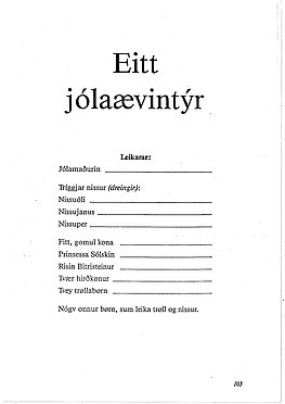 Jólaleikur - Eitt jólaævintýr